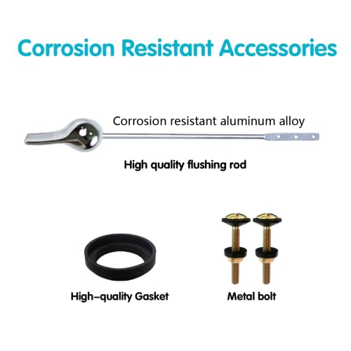 Upgraded 3-Inch Toilet Flusher Replacement Kit- Fits Most Brands - size: 3" Tank Outlet Diameter