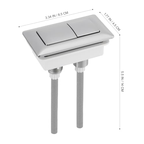 WOFASHPURE Toilet Flush Button Replacement, Dual Push Button Toilet Tank