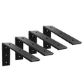 WINKER Countertop Support Bracket 4 Pack Heavy Duty 3/8" Thick Hidden L Shelf Bracket 10" x 6" x 2.5" Metal Corbels for Quartz/Granite/Wood/Concrete/Laminate Countertops, Black - size: 10″x6″x2.5″-3/8" thick, style: Black-4Pack