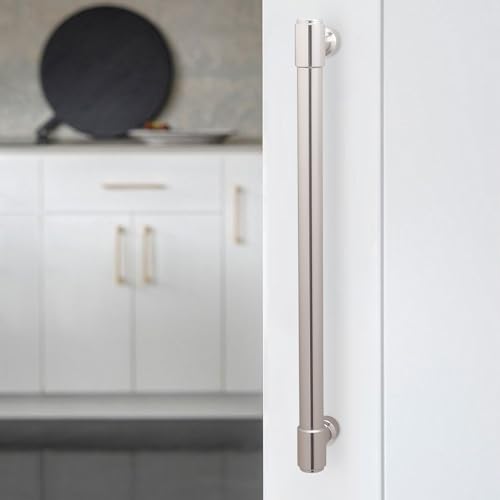 10 Pack 7-1/2 Inch(192mm) Kitchen Cabinet Handles Brushed Satin Nickel Cabinet Pulls Alloy Drawer Pulls Solid Cabinet Hardware - color: Brushed Satin Nickel, size: 7-1/2'' Hole Center(192mm)