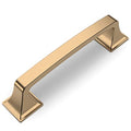Amerdeco 10 Pack Champagne Bronze Cabinet Hardware 3.75 Inch Hole Center Cabinet Pulls Kitchen Cabinet Handles for Bathroom Dresser Pulls Drawer Pulls ZH002 - color: Champagne Bronze, size: 3.75"/96mm Hole Center