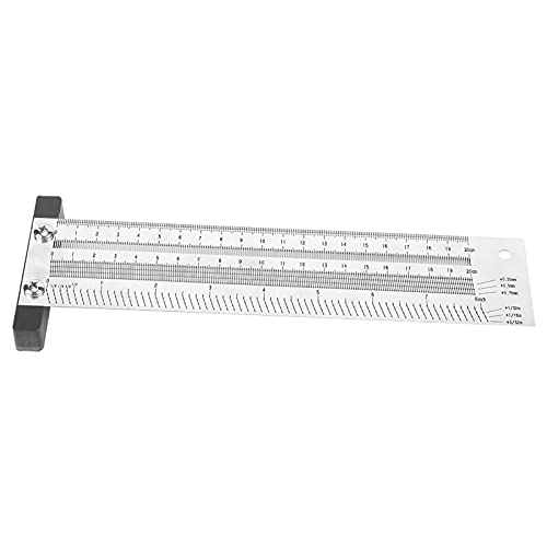 YWBL-WH T-Type Marking Ruler, 8 Inch Stainless Steel - size: 8 inches