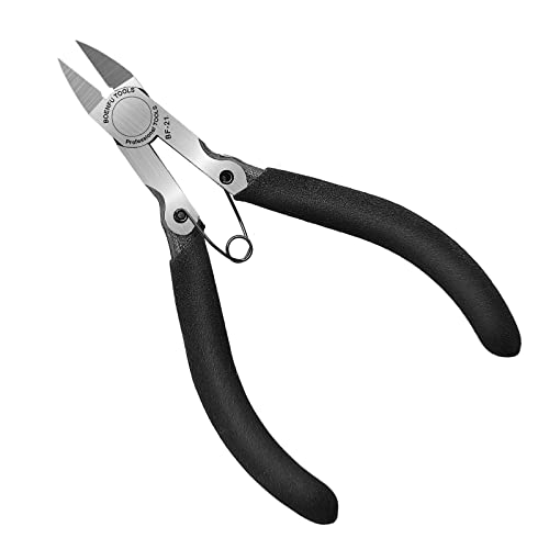 BOENFU 5 inch Flush Cutters Precision Wire Cutters Wire Snips - color: 5 Inches