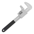 Non-slip Design Adjustable Wrench 15 inch, Wide Jaw Opening 3.35" Automotive Wrench with Black Silicone Non-slip Grip – Ideal for Automobiles, Machine Maintenance, Home Repairs, and Construction - color: Black, size: 15 inch