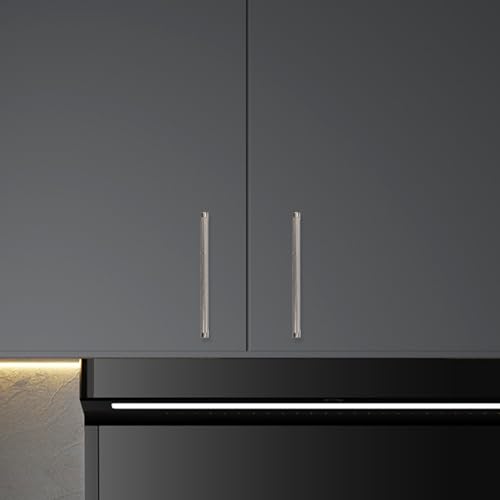 10 Pack 6-1/4 inch(160mm) Brushed Satin Nickel Kitchen Cabinet Handles Knurled Cabinet Pulls Silver Drawer Pulls Kitchen Cabinet Hardware Handles Drawer Pulls Dresser Handles - color: Brushed Satin Nickel, size: 6-1/4" Hole Center（160mm）