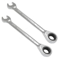 2 Pcs 9/16 Inch Ratchet Combination Wrench, Imperial SAE 72-Tooth - size: 9/16 Inch
