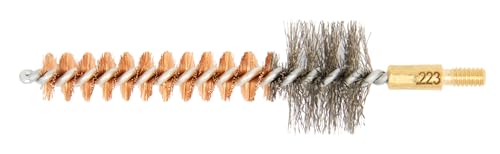 McJ Tools Cleaning Bronze Chamber Brush 10-Pack 5.56mm/.223Cal - Bristle Bronze Premium Gun Cleaning Brushes for Effective Chamber Cleaning - size: 5.56mm, .223cal (10-pack)
