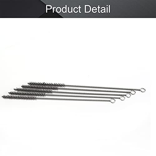 Utoolmart Steel Wire Spiral Power Brushes, 0.4-inch Diameter, 12-inch Length, 5pcs - color: 5pcs, size: 1cm