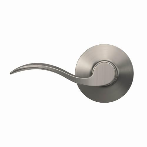 SCHLAGE Accent Hall/Closet Passage Door Handle, Reversible, Satin Nickel