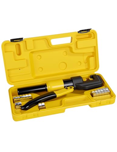 10 Tons Hydraulic Crimping Tool, 12 to 2/0 AWG battery cable crimper