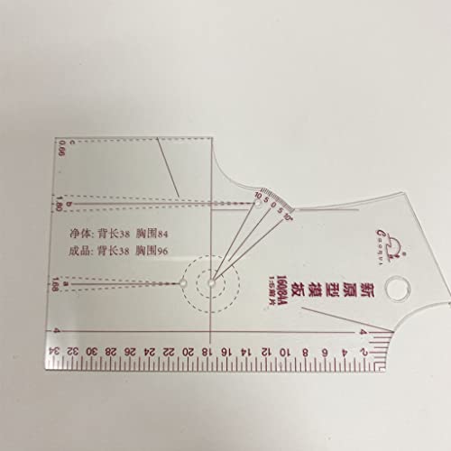 YILIANLIN 3X 1:5 Fashion Design Ruler Cloth Design School Student Teching Apparel Drawing Templete Garment Prototype Ruler Fashion Ruler Set Sewing Tools Ruler Measure for Sewing Dressmaking Pattern
