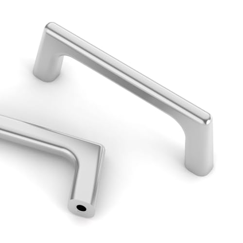 Asidrama 10 Pack 3 Inch(76mm) Polished Chrome Cabinet Pulls Cabinet Handles Cupboard Handles Kitchen Cabinet Hardware for Cupboard Drawer Pulls - color: Polished Chrome, size: 3" Hole Center, style: 10 Pack