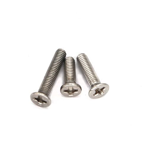 940pcs M2 M3 M4 M5 Phillips Countersunk Flat Head Machine Screws Hex Nuts Flat Washers Assortment - size: M2 M3 M4 M5 940pcs (Countersunk Head-304)
