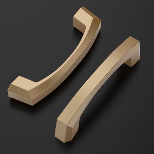 Amerdeco 10 Pack Champagne Bronze Cabinet Pulls 3 Inch(76MM) Hole Centers Kitchen Cabinet Handles Hardware Kitchen Handles for Cabinets Cupboard Handles Drawer Pulls ZH0032… - color: Champagne Bronze, size: 3"/76MM Hole Center