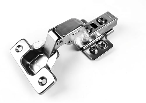 Berta 2-Pack Inset Frameless Soft Close Hinges – 110° 3D Adjustable, Clip-On Concealed European Hinges with Screws for Kitchen, Bathroom, Closet Cabinets – Ideal for Modern Cabinets - size: 2 Pieces