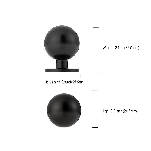 Asidrama 10 Pack Matte Black Kitchen Cabinet Knobs, Cabinet Knobs Kitchen Cabinet Hardware for Cupboard Drawer Knobs Dresser Knobs - color: Matte Black, style: 10 Pack