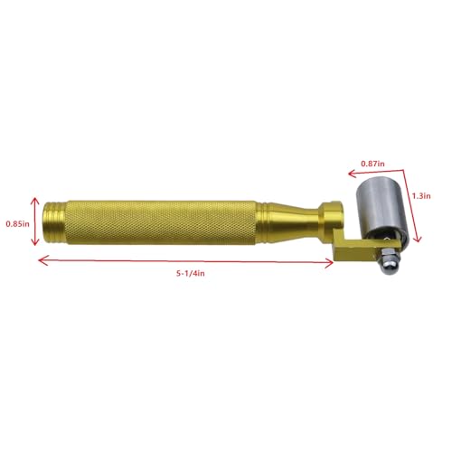 Seam Roller, 1.3 Inch Stainless Steel, 1Pc - color: Gold