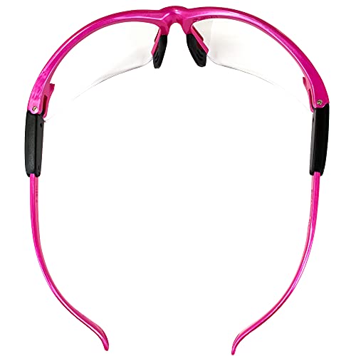 Global Vision Safety Shop Glasses - color: Pink Frame/Clear Lens