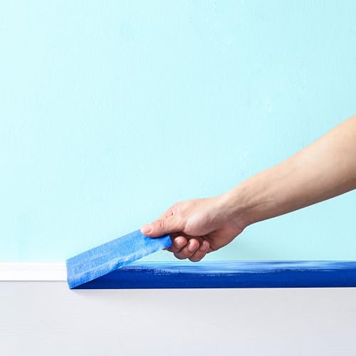 Amazon Basics Blue Painters Tape, Protects Surfaces, Removes Easily, No Residue, 1.88" x 60-Yard, 6 Rolls