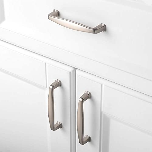 KOOFIZO 10 Pack 3-3/4 in Brushed Nickel Cabinet Pulls, Drawer Handles 1817 - color: Brushed Nickel, size: 3-3/4" CC - 10Pcs