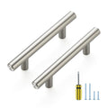 Ravinte Brushed Nickel Cabinet Handles,Round T Pulls,3 Inch,30 Pack - color: Brushed Nickel, size: 3 Inch Hole Center