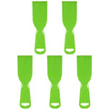 HARFINGTON 5pcs Putty Scraper 2" Width 3mm Thin Flexible Plastic Putty Knives for Taping Drywall Spreading Painting Wall Scratching - color: Green, size: 2"