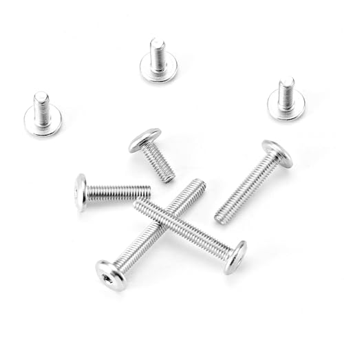 M3 x 8mm 12mm 16mm 20mm 25mm Flat Round Head Hex Socket Cap Screws Bolts, Furniture Screws, 304 Stainless Steel, Metric Fully Threaded, Allen Hex Drive, Bright Finish, Assortment Kit 125PCS - size: M3 x 8/12/16/20/25mm (125PCS)