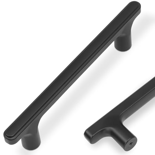 COTYKILEY 10 Pack 3 Inch(76mm) Matte Black Cabinet Handles Black Kitchen Cabinet Pulls Kitchen Cabinet Hardware - color: Matte Black, size: 3" Hole Center（76MM）