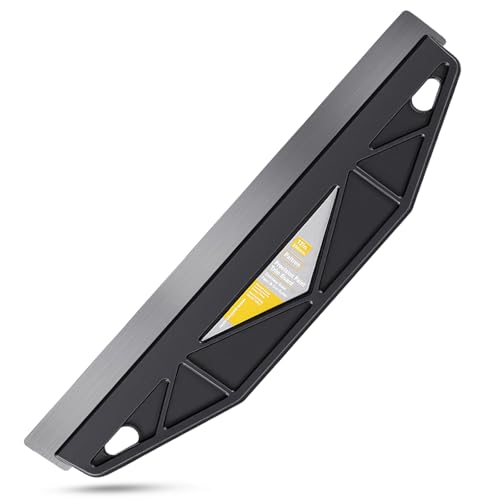 12-Inch Paint Edger & Trim Guard, Stainless Steel Straight Edge Tool - color: Black
