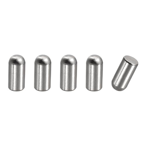 uxcell 5x10mm Dowel Pins, 5pcs 304 Stainless Steel Round Head Flat Chamfered End Dowel Pin Bunk Bed Pins Shelf Pegs Support Shelves Fasten Elements - size: 5x10mm