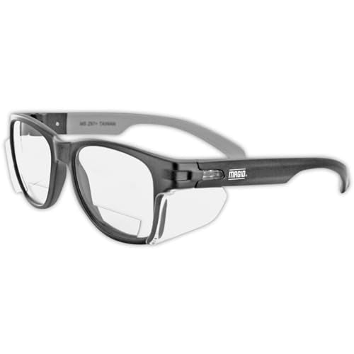 MAGID Gemstone Y50 Performance Anti-Fog Safety Glasses with Side Shields - color: Clear Lens | 1.5 Bifocal, size: 1 Pair