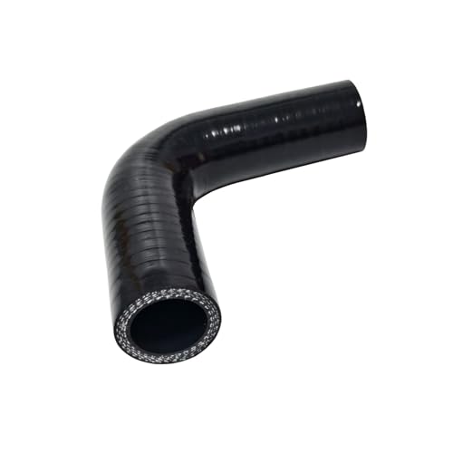 ID 1.5 inch 90 Degree Silicone Elbow Coupler Hose 4" Leg Length - color: Black 90, size: ID: 1.5" (38mm)