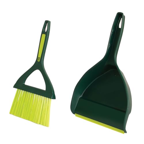 Pine-Sol Mini Dustpan and Brush Set | Nesting Snap-On Design | Portable, Compact Dust Pan and Hand Broom for Cleaning, Green - size: (Pack of 1)