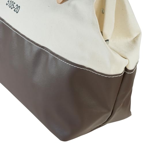 Klein Tools 5105-20 High-Bottom Canvas Tool Bag, 20-Inch - size: 20-Inch