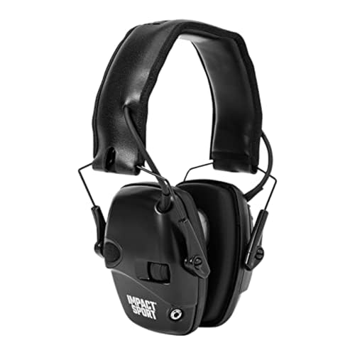 Howard Leight Impact Sport Electronic Earmuff, Med/Large, Black (R-02524) - color: Black, size: Medium-Large