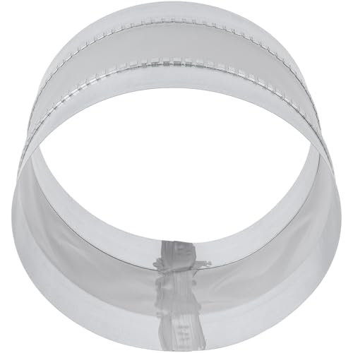 Repa Market 10" Inch Flexible Male Fit Duct Connector – Galvanized Steel Round Pipe Extender for Spiral Ducts – Vibration & Noise Reduction Coupler for HVAC Systems, Exhaust and Dryer Vent Connections - size: 10" Inch