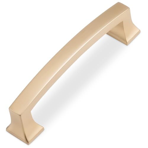 COTYKILEY 10 Pack 4 Inch(102mm) Champagne Bronze Cabinet Handles Gold Kitchen Cabinet Pulls Cabinet Door Handles Kitchen Cabinet Hardware Cupboard Drawer Pulls Dresser Handles - color: Champagne Bronze, size: 4" Hole Center（102MM）