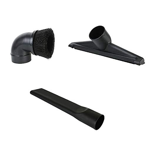 Shop Vac Accessories 2 1/2 inch Attachments (2.5 Wet Dry Vac Accessories - Floor Brush, Dust Brush, Crevice Tool for Shop Vac (3-Pack Attachments) - size: 3-Pack Attachments