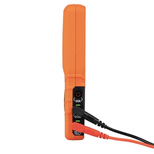 Klein Tools MM450 Slim Digital Multimeter, Reverse Contrast Display with Lead Alert, Auto-Ranging TRMS, 600V AC/DC Voltage, Current, Resistance, Temp, Frequency, Continuity - size: Slim Meter
