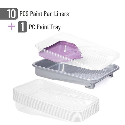 Bates- Paint Tray Set, 9 Inch, 12 pcs, Paint Roller Tray - size: 12 pcs