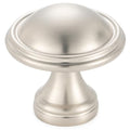 KOOFIZO 10 Pack Dia.1-1/4 Inch Brushed Nickel Kitchen Cabinet Knobs Nickel Cabinet Knobs Silver Cabinet Hardware K30 for Cabinets Drawer Dresser Cupboard Bedroom Bathroom - color: Brushed Nickel, size: Knob 1 - 10Pcs