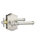 Asidrama 6 Pack Brushed Satin Nickel Privacy Interior Door Handles - color: Brushed Stain Nickel