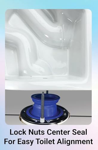 One N Done Toilet Flange Repair Kit - Toilet Kit For Low or Broken Flange. Toilet Wax Ring Replacement Kit W/Toilet Flange Extender Kit, Easy Toilet Bolts, & Toilet Caps For Bottom of Toilet. (1 Ea.)