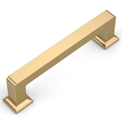 Amerdeco 10 Pack Champagne Bronze Cabinet Pulls 3-3/4 Inch(96MM) Hole Centers Kitchen Cabinet Handles Cabinet Hardware Kitchen Handles for Cabinets Cupboard Handles Drawer Pulls ZH0019 - color: Champagne Bronze, size: 3.75" Hole Center