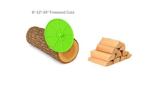 The Mingo Marker 24 inch Firewood Marking Wheel -Chainsaw Firewood Measuring Tool Marking 6,12, and 24 inches - Measuring Marker - Mingo Marker Firewood Cutting Tools - Firewood Logging Tools - size: 6-12-24 inch