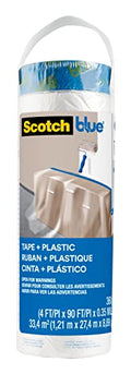 ScotchBlue Tape and Plastic, 48 Inch Wide, PT2093-48 - size: 48" Width, style: No Dispenser