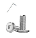 Metuja 1/4-20x5/8 Flat Head Hex Socket Cap Screws Bolts,304 Stainless Steel Fully Threaded Machine Screws with Hex Key (20PCS) Corrosion-Resistant for Furniture/Machinery - size: 1/4-20 x 5/8"