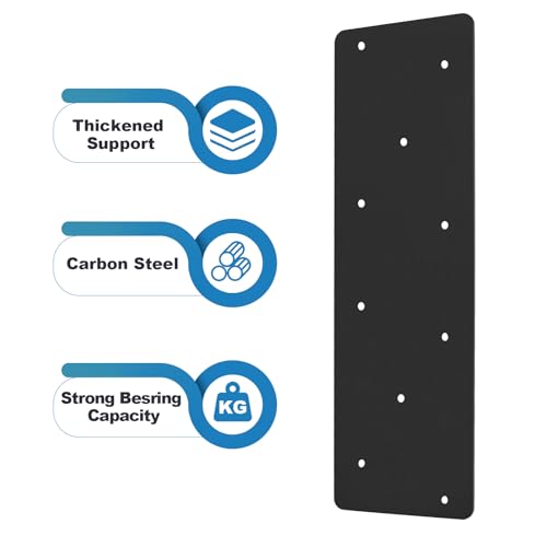 4 Pcs 15.7"x5"Straight Steel Flat Plate for Pergola - style: Straight Steel Flat Plate(16"x 5")