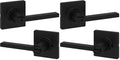 Kwikset Door Handle, Privacy Lock, Matte Black | Bathroom and Bedroom | Reversible | Microban Protection | Pack of 2 - color: Matte Black, size: 2 Pack