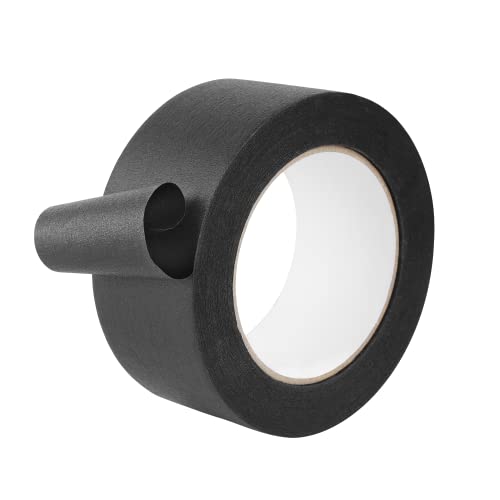 Lichamp Wide Black Painters Tape 2 inch, 1pc Medium Adhesive Black Masking Tape, 1.95 inches x 55 Yards - size: 2 inches